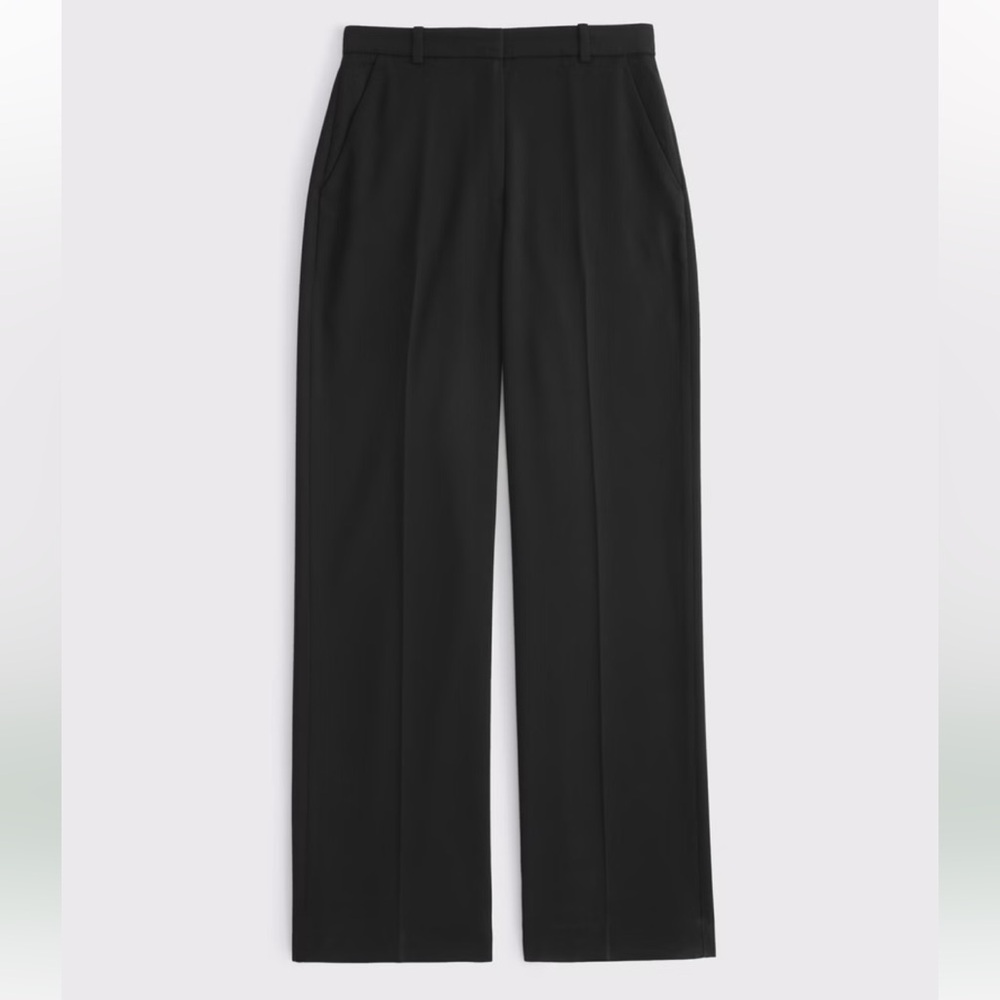 Abercrombie & Fitch Black Wide-Leg Trousers EUC